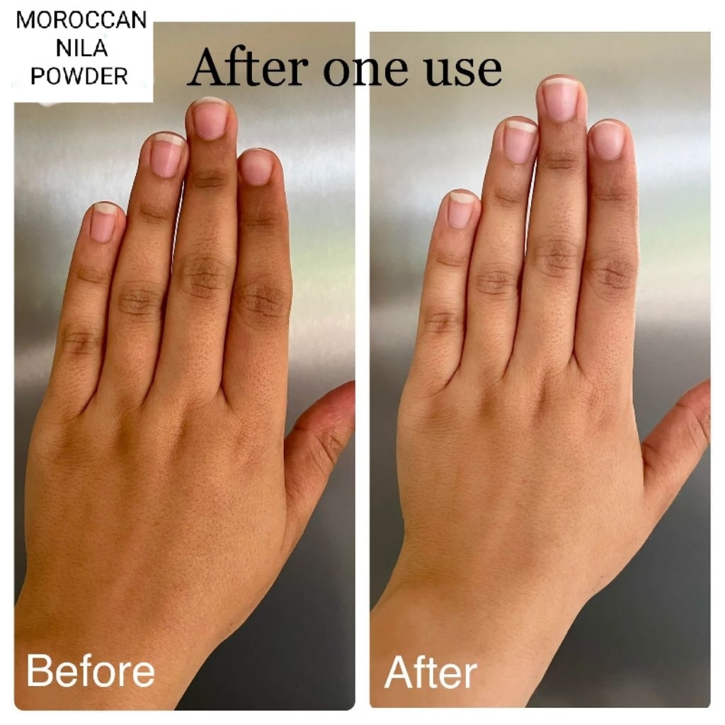 MOROCCAN NILA POWDER BLUE PURE & NATURAL FOR ( SKIN) 25G | Shopee Malaysia
