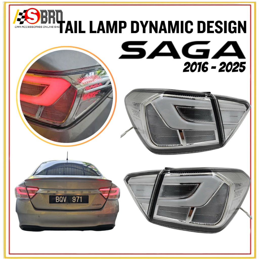 PROTON SAGA VVT 2016 - 2025 DYNAMIC DESIGN TAIL LAMP TAIL LIGHTS LED ...