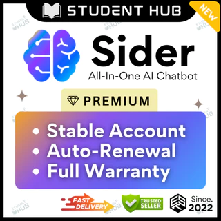 24/7 New Sider AI Premium all-in-one AI assistant | Deep Research Agent