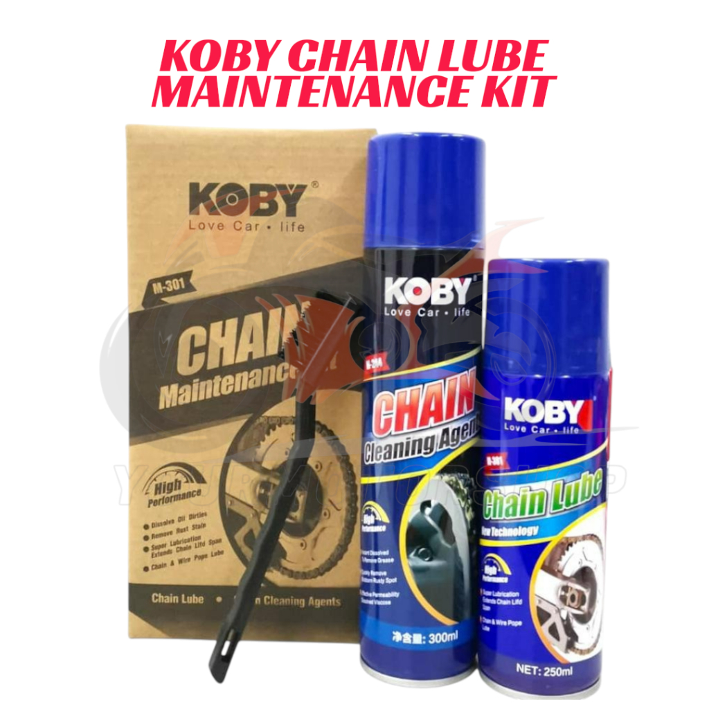 KOBY Chain Lube Maintenance Kit 4IN1 Set Chain Lube Cleaning Agents ...
