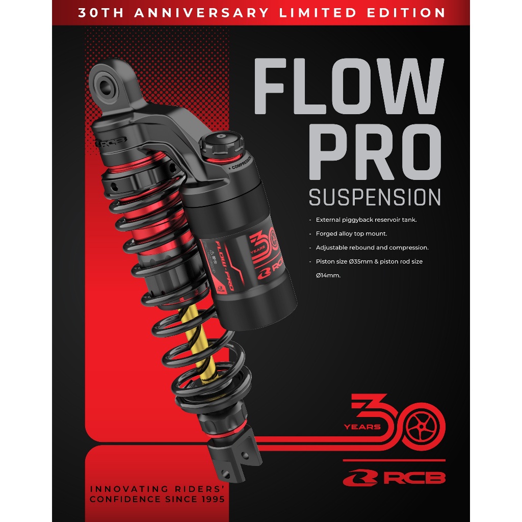 RCB 30TH ANNIVERSARY LIMITED EDITION FLOW PRO DUAL SHOCKS ABSORBER ...