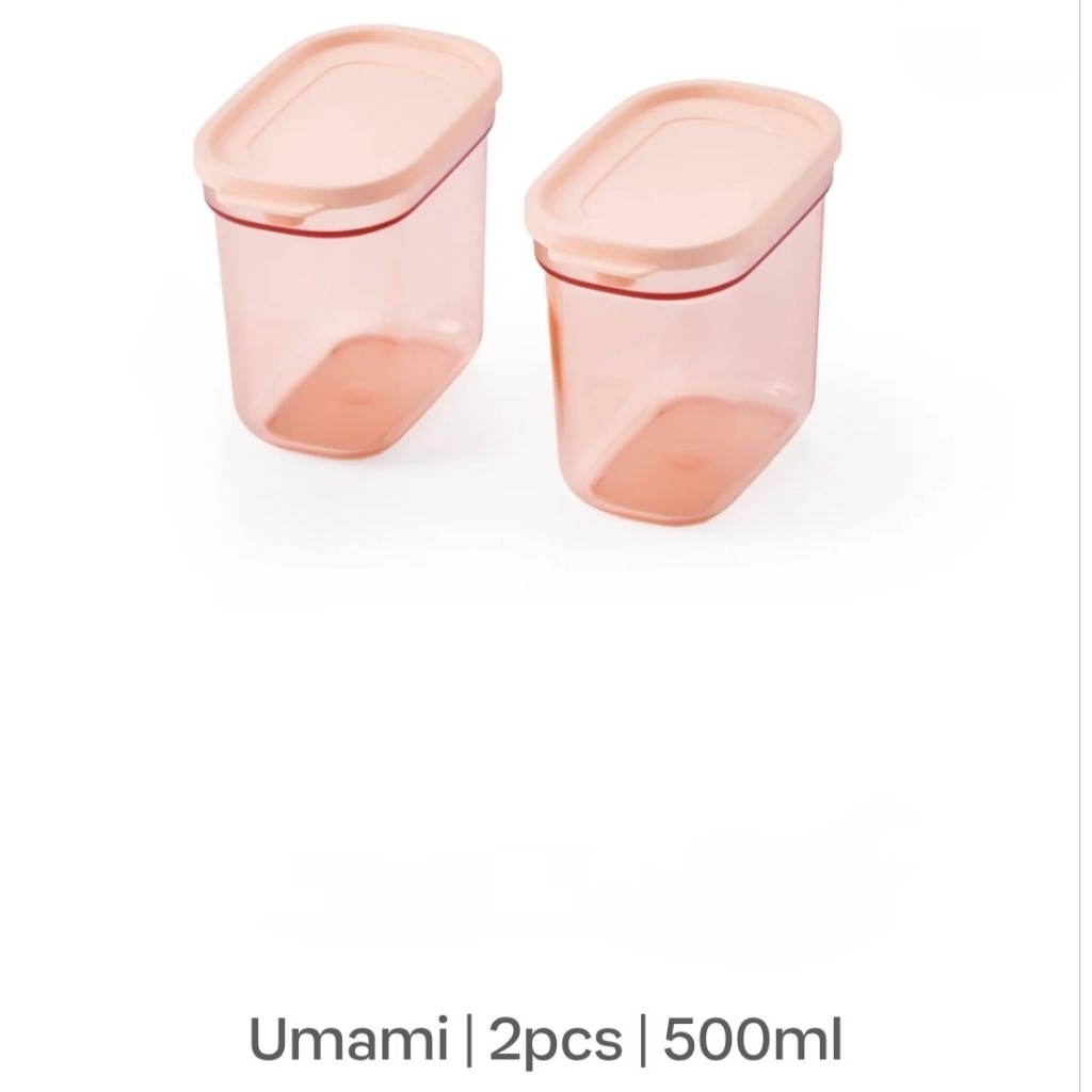 TUPPERWARE Umami Collection 500ml(2 Pcs) with Spoon(2 Pcs) | Shopee ...