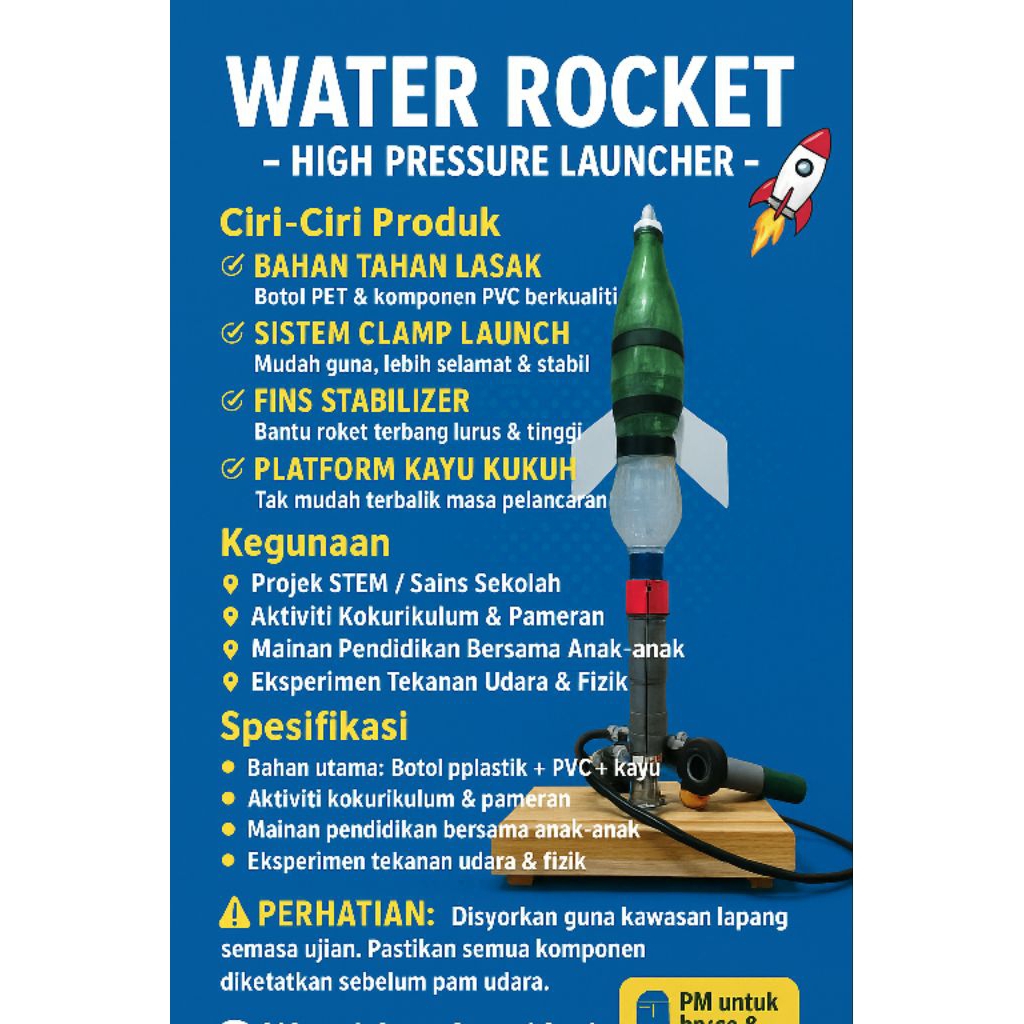 Water Rocket Launcher (Coupling) 💥💥💥 Pelancar Rocket Botol | Shopee ...