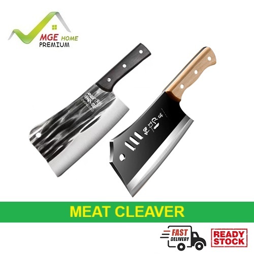 MGE HOME High Quality Stainless Steel Pisau Daging Tajam Ribs Bone ...