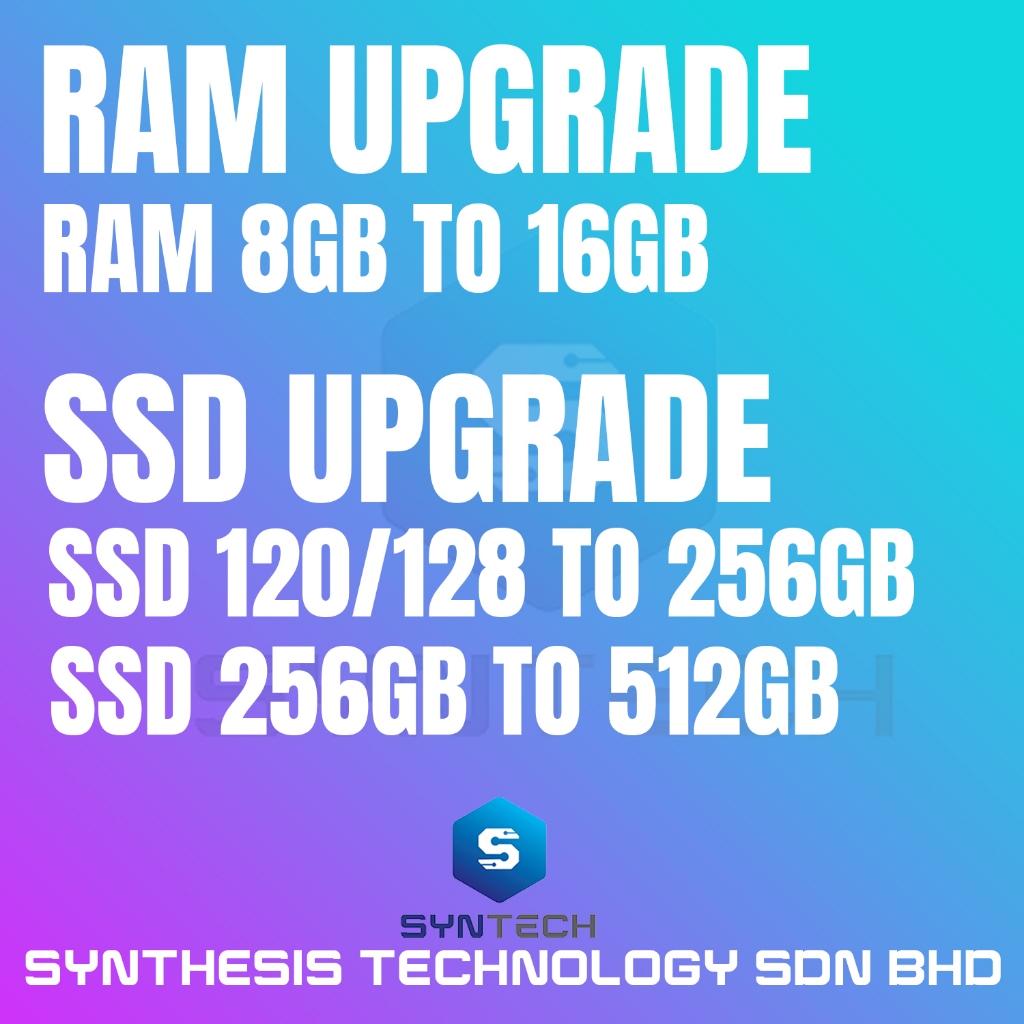 🔥 ADD ON 🔥 UPGRADE TAMBAH STORAGE SSD / RAM LAPTOP MURAH | Shopee Malaysia