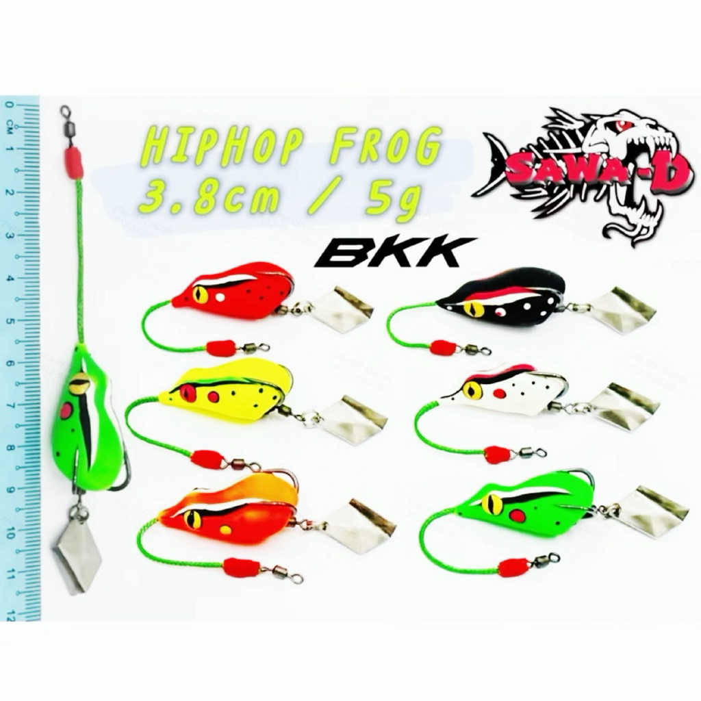 Sawa-D HipHop Frog 3.8cm/5g BKK Hook 1 Sawad Frog Sawa D Frog Katak ...