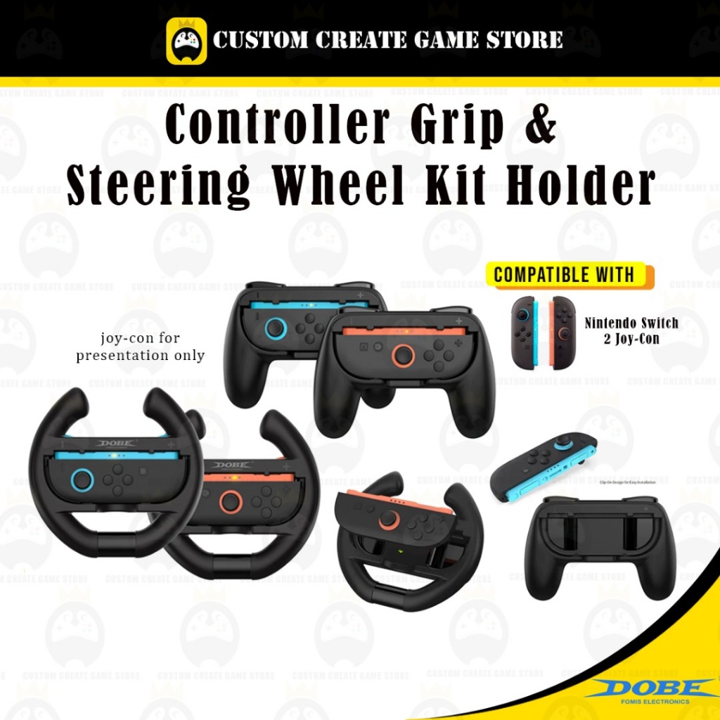 DOBE Nintendo Switch 2 NS 2 NS2 Joy Con Controller Grip Steering Wheel ...
