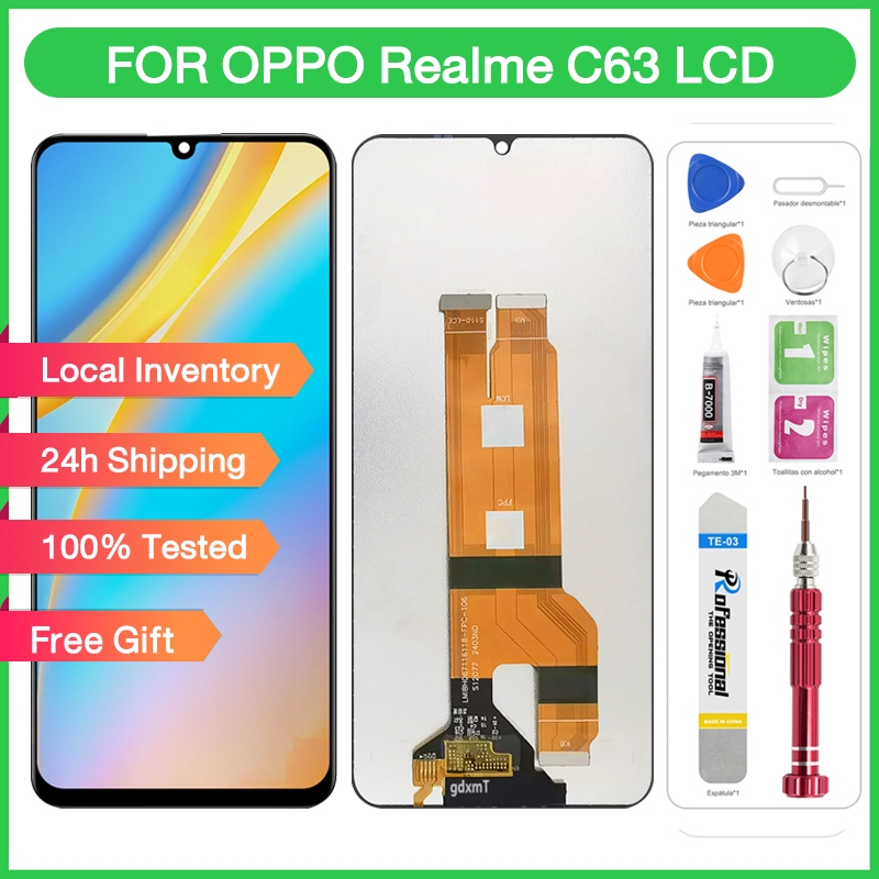 Original LCD With Frame For Realme C63/C61 Rmx3939/Realme Note 60/Note ...