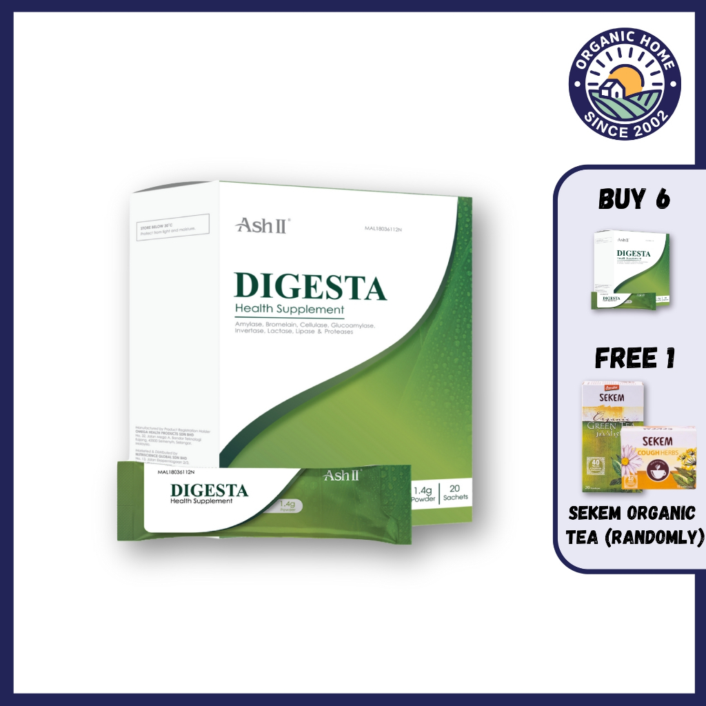 ASH II DIGESTA for Digestive Health (1.4g x 20 sachets) | Shopee Malaysia