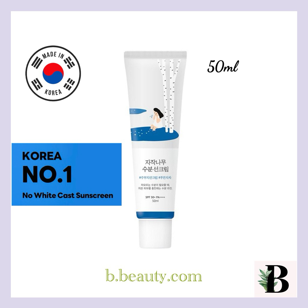 Round Lab Birch Juice Moisturizing Sunscreen 50ml Lightweight Hydrating ...