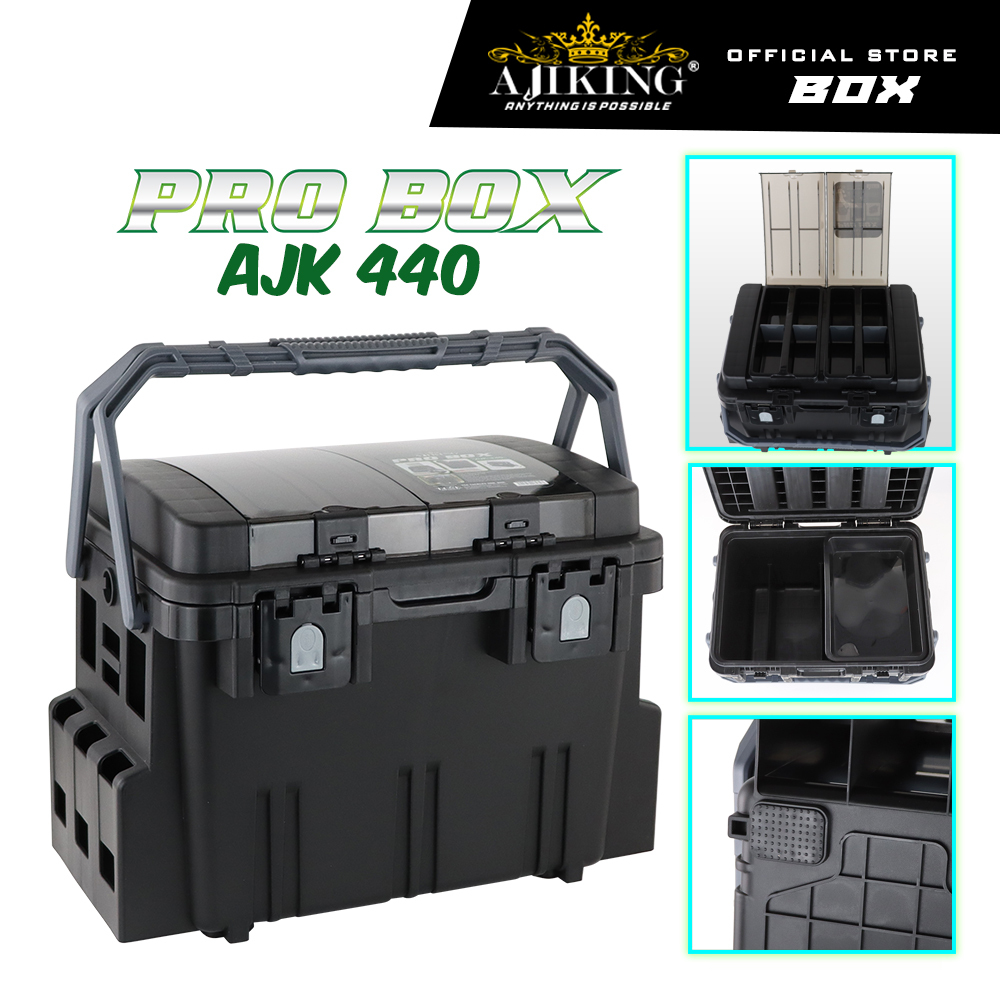 Ajiking PRO BOX AJK440 Kotak Pancing Waterproof Large Capacity Fishing ...