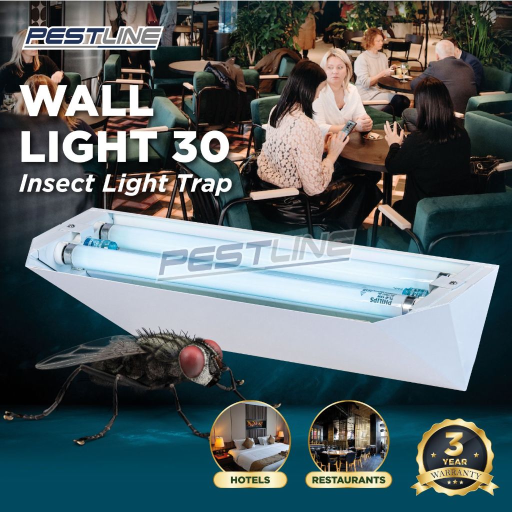 Wall Light 30 Insect Light Trap /Flytrap/Perangkap Lalat - PESTLINE ...