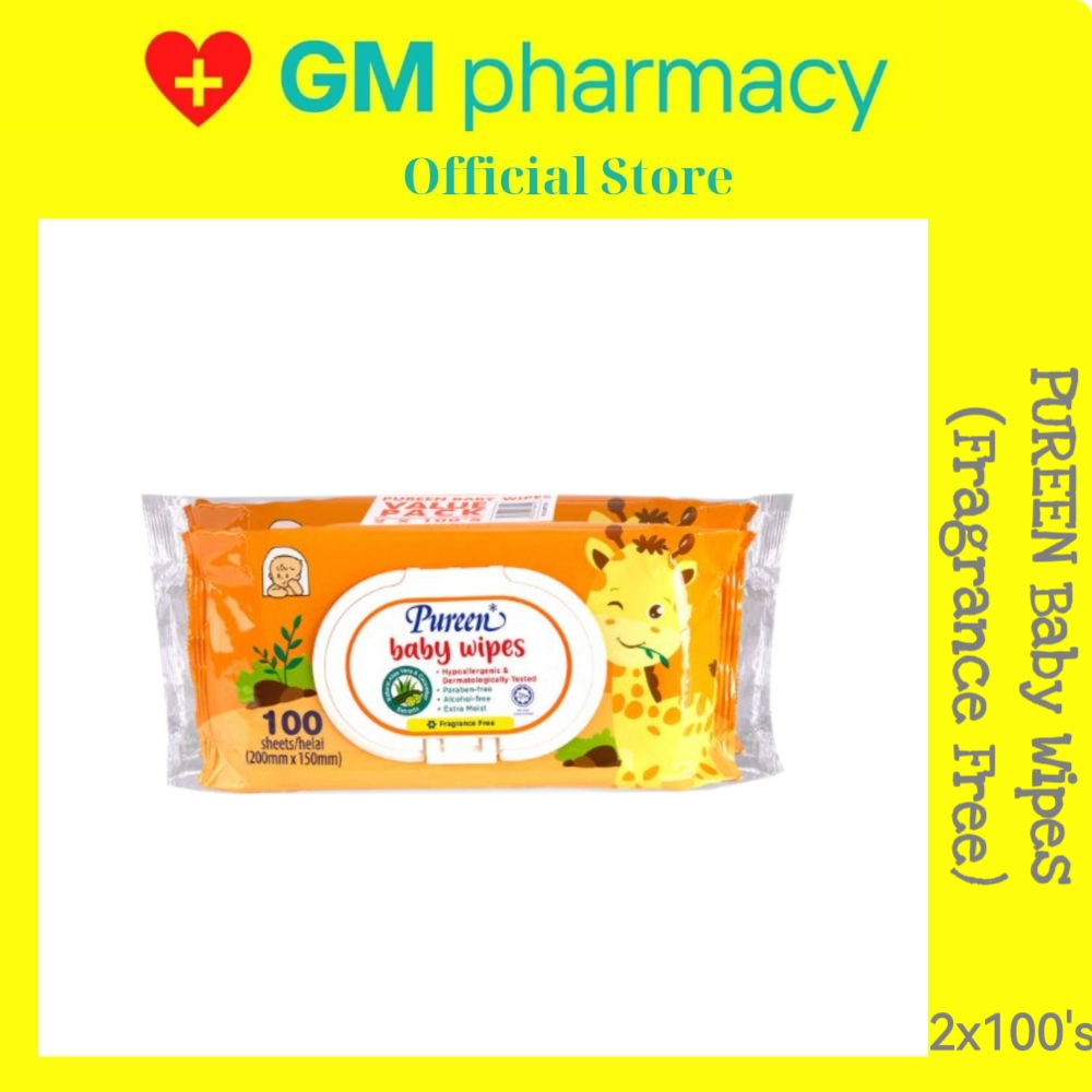Pureen Baby Wipes Fragrance Free (2 X 100’s) exp5/27 | Shopee Malaysia