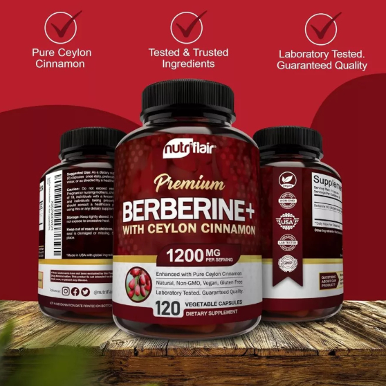 [Original] NutriFlair Premium Berberine with Ceylon Cinnamon 120 ...
