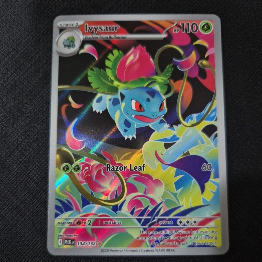 Pokemon Card TCG : ME01 Mega Evolution: Ivysaur 134/132 Illustration ...