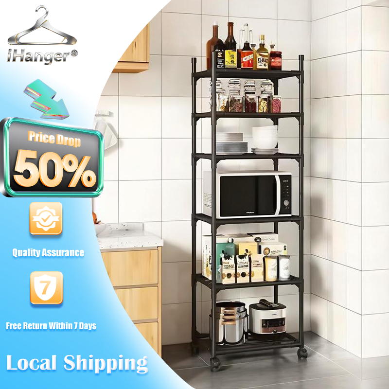 iHanger® Simple Kitchen Shelf MultiLayer Pot Rack Organizer Storage ...