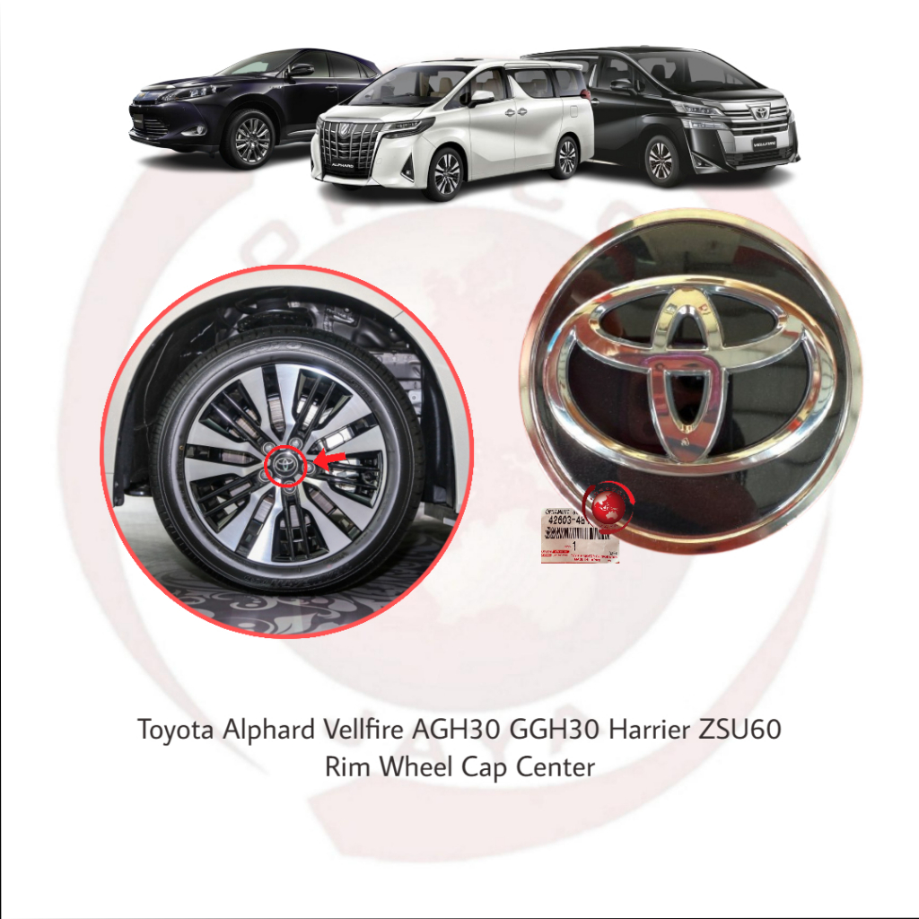 Toyota Alloy Wheel Rim Cap Alphard Vellfire 2015 AGH30 Harrier ZSU60 ...