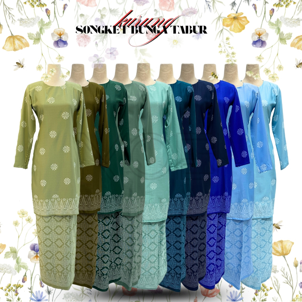 NEW DESIGN KURUNG MODEN SONGKET PLUSSIZE IN 10 COLOUR I KURUNG MODEN I ...
