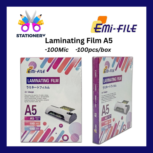 EMI FILE A5 Laminating Film / Laminate Film / Plastik Laminate A4 100 ...