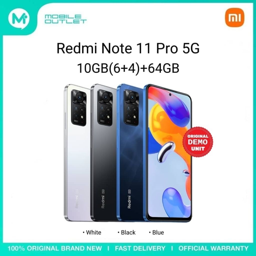 Redmi Note 11 Pro 5G 10GB(6+4)+64GB (Demo Unit)