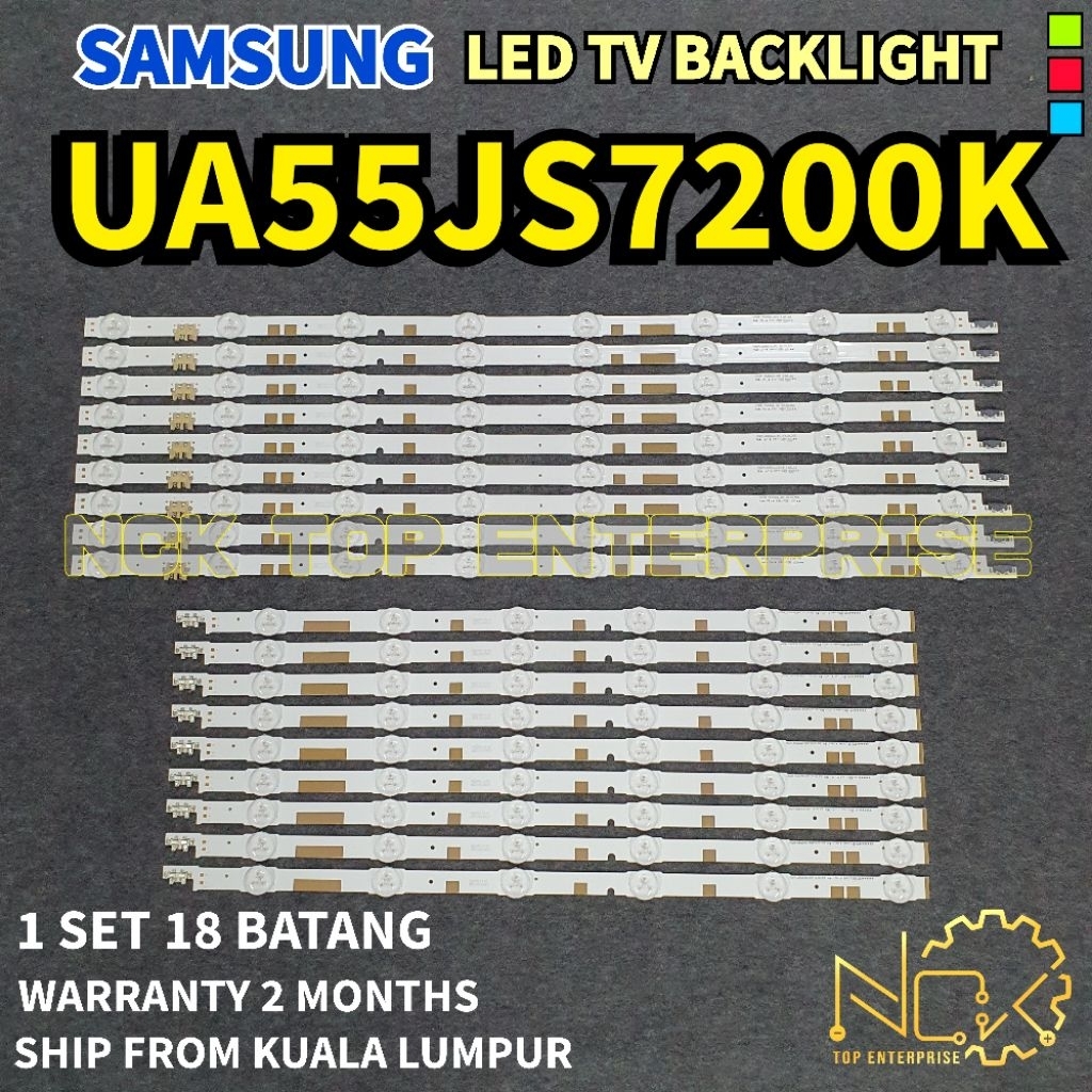 SAMSUNG UA55JS7200K TV LED BACKLIGHT BARU READY STOCK UA55JS7200 ...