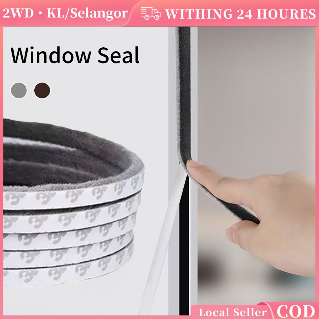 5M Brush Strip Self Adhesive Door Window Weather High Density Felt Door ...