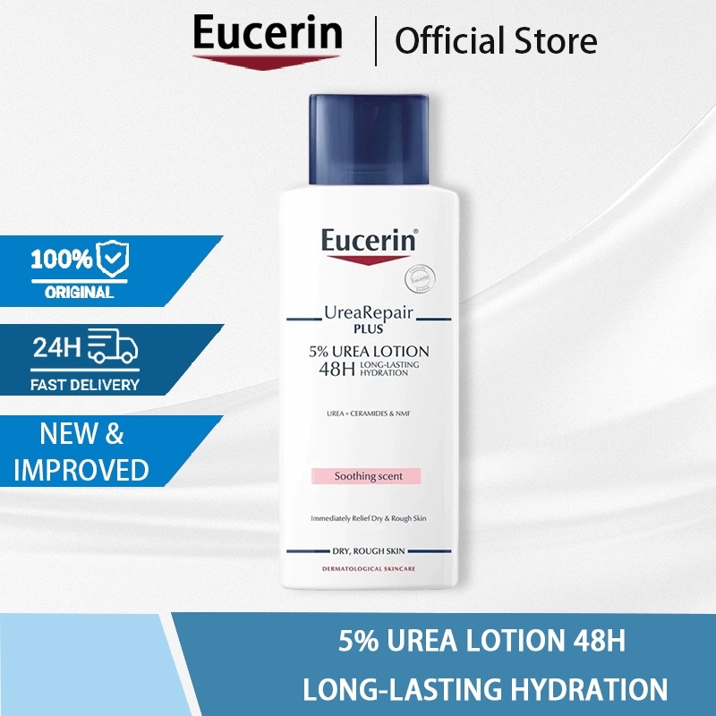 Eucerin UREA REPAIR PLUS 5% UREA LOTION 48H LONG-LASTING HYDRATION 250 ...