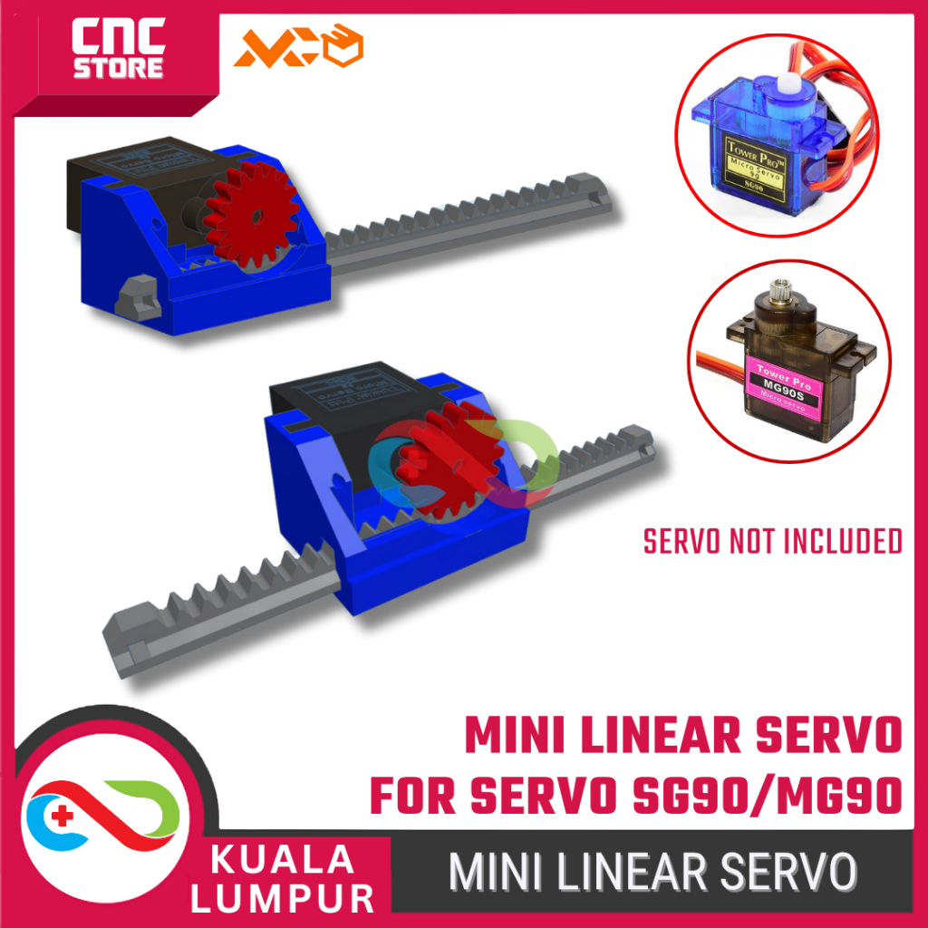 Linear Servo SG90 MG90 – Micro Motorized Door Lock Actuator Servo for ...