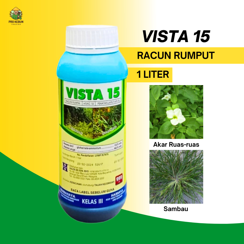 Vista 15 1 Liter Racun Rumput Herbicide Racun Rumput Sambau Rumput ...