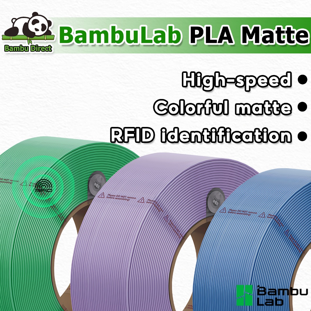 Bambu Lab 3D Printer Filament PLA Matte Refill Filament 1.75mm Accuracy ...