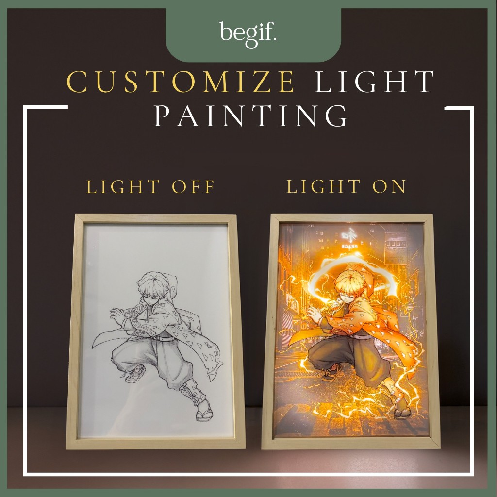 Custom Lightbox Photo frame | LED Photo Frame Print | Wall or Table LED ...