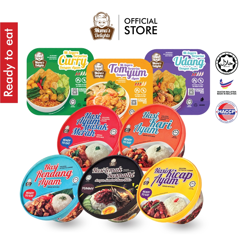 🏆Mama's Delights 【HALAL】 Ready to Eat | Sedia makan RTE meal | Nasi ...