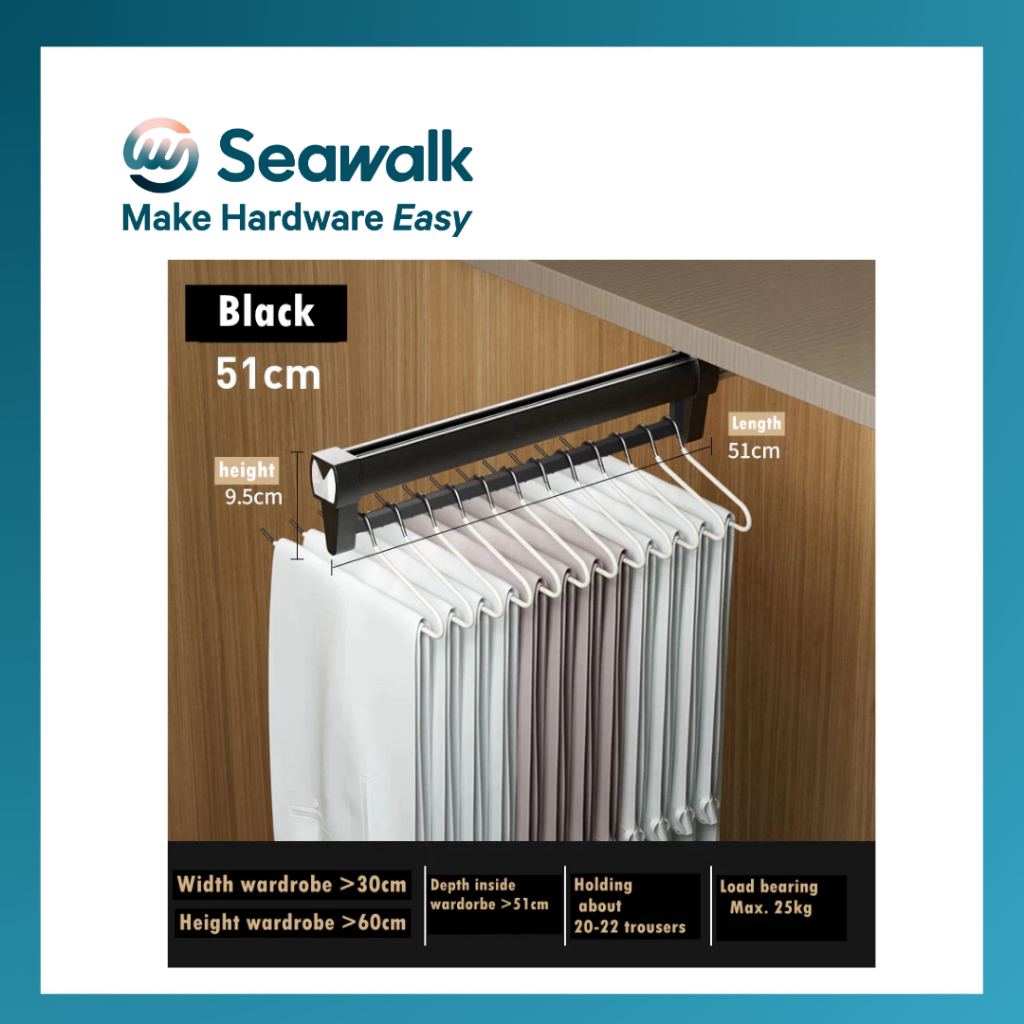 Trouser Rack for Wardrobe with Soft Closing Slide/Sliding Wardrobe ...