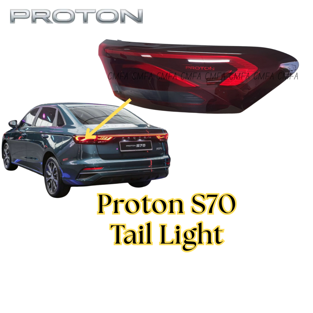 (READY STOCK) Proton S70 Tail Light Tail Lamp Rear Bumper Brek Lampu ...