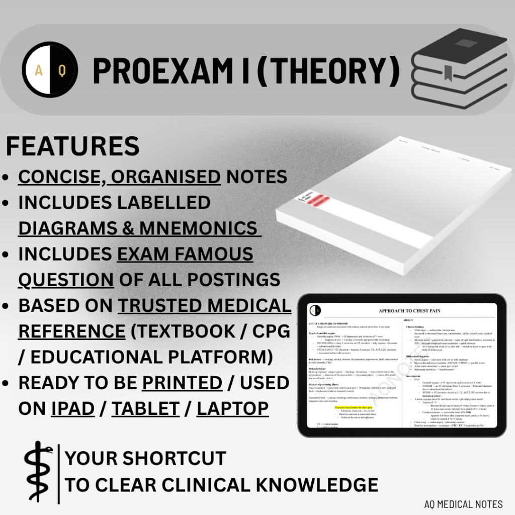 AQ MEDICAL NOTES | PROFESSIONAL EXAM NOTES I | Shopee Malaysia