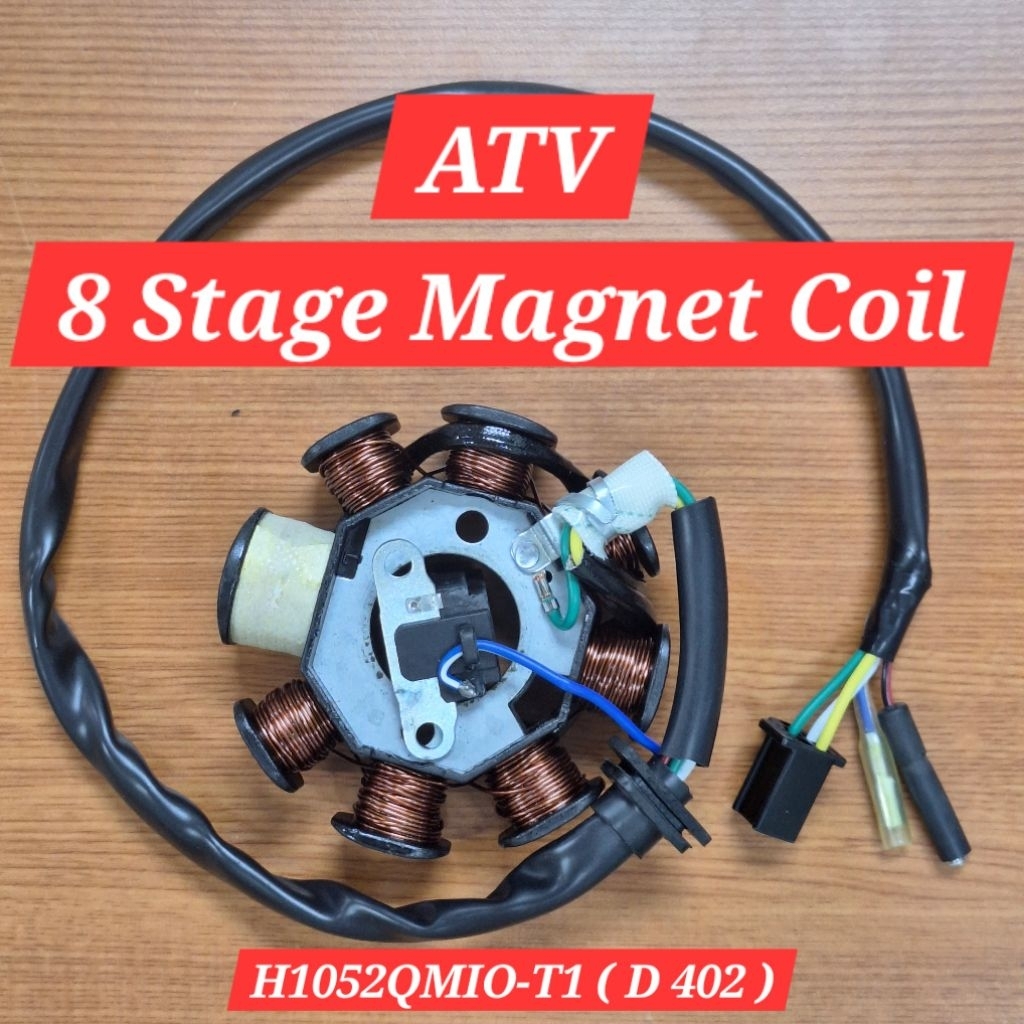 8-Stage Magnet Coil / Stator Coil Comp ATV For GY6 | Tao Motor | LEM ...
