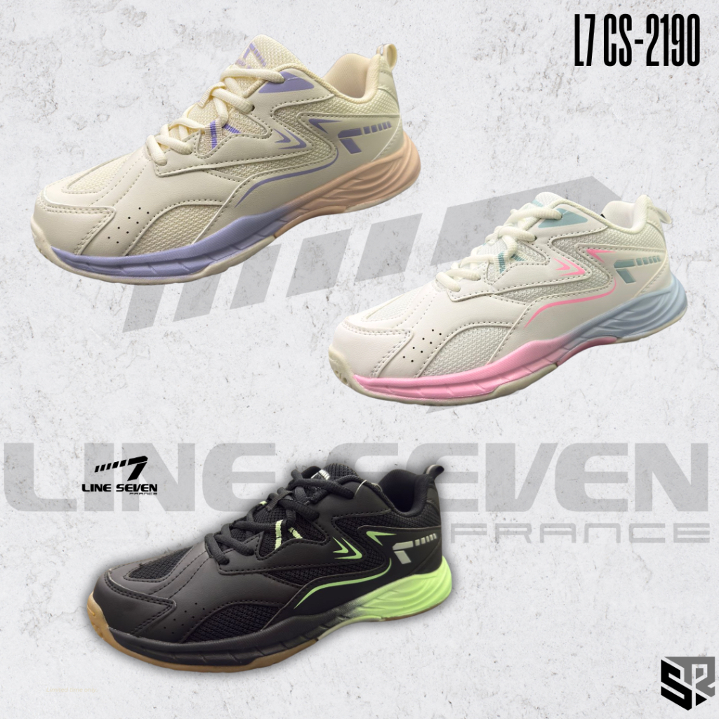 LINE SEVEN BADMINTON COURT SHOES CS-2190 TENNIS SQUASH PICKLE BALL ...
