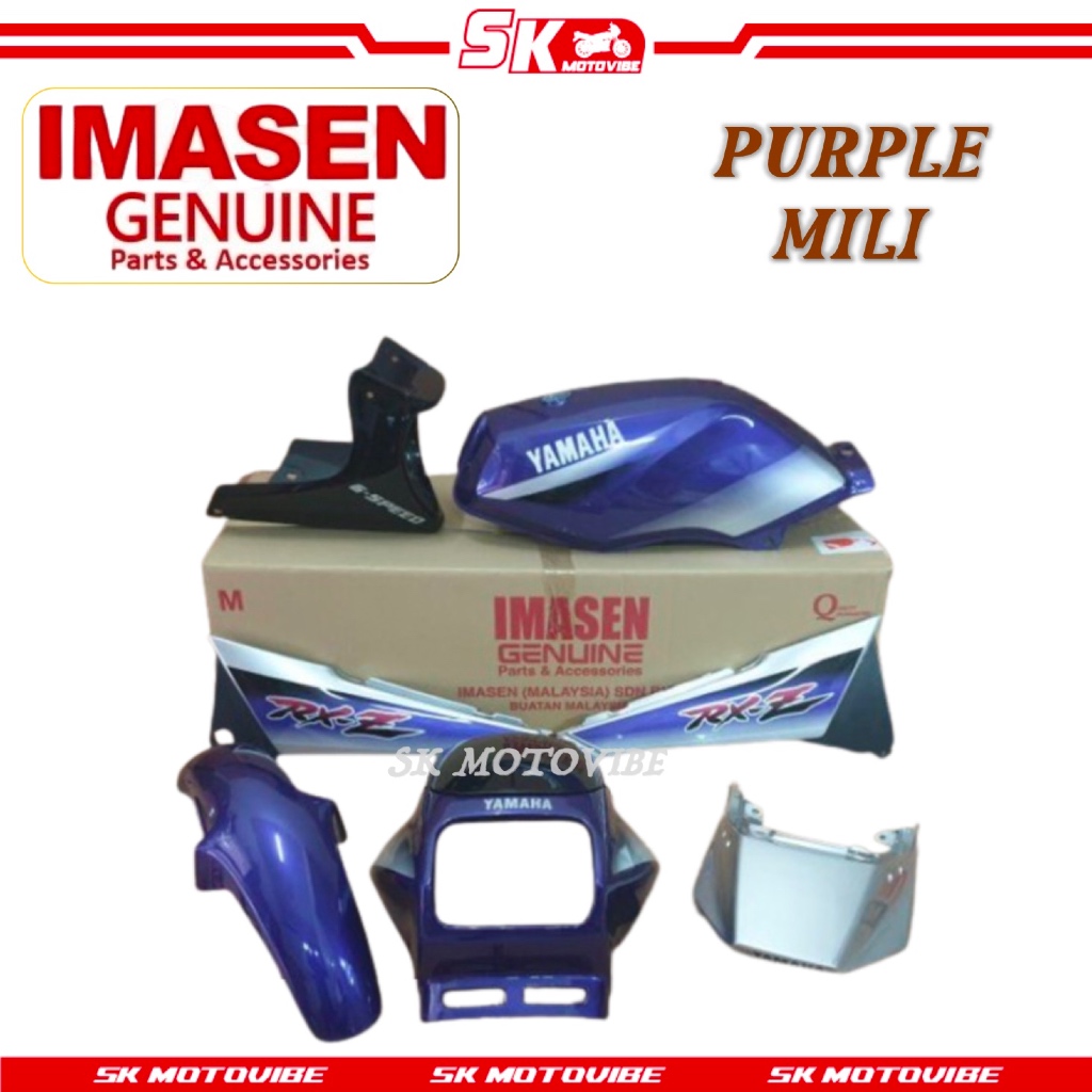 {100% IMASEN !!!} COVERSET / COVER SET RXZ IMASEN PURPLE MILI / PURPLE ...