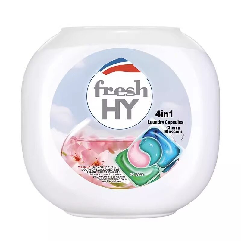 Fresh HY 4in1 Laundry Capsules Liquid Detergent Cherry Blossom 60 pods ...