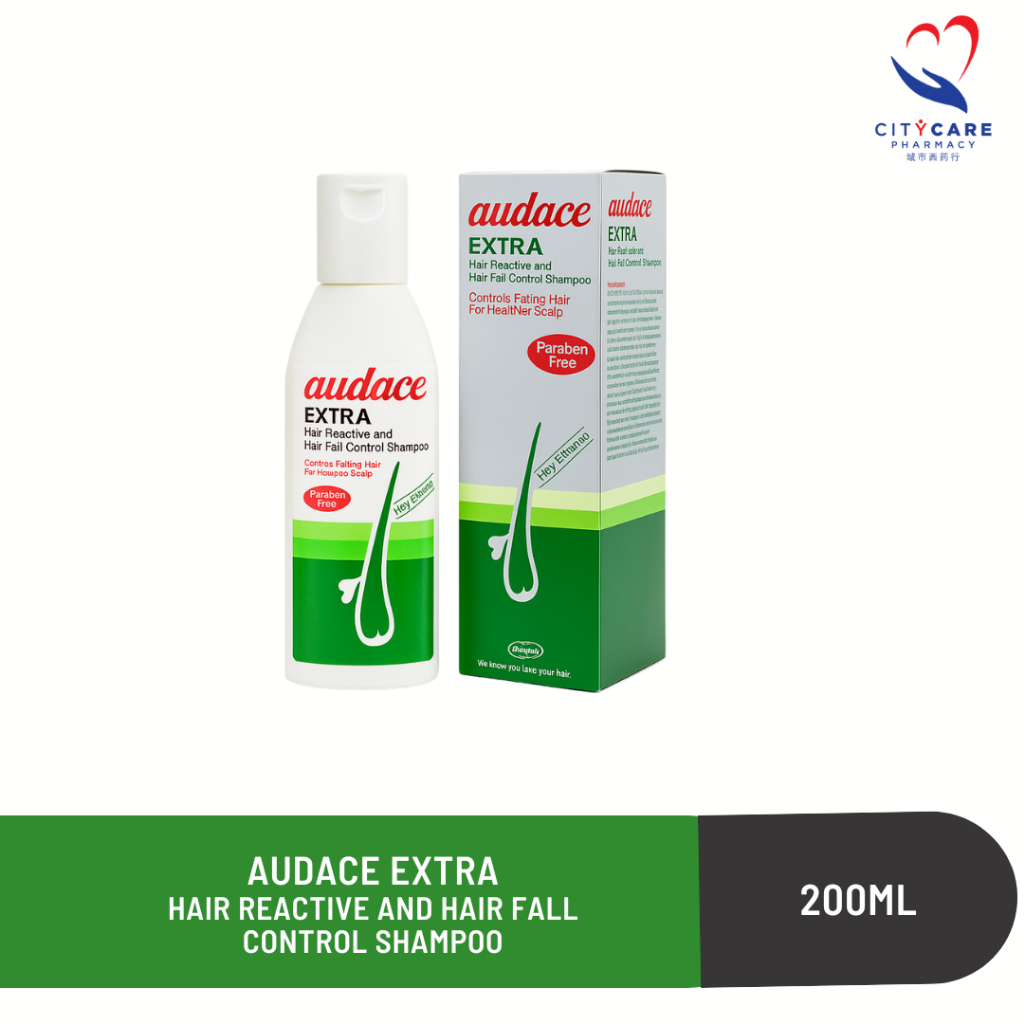 Audace Extra Hair Reactive and Hair Fall Control Shampoo 200ML | Shopee ...