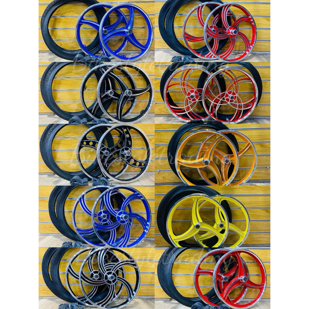 Sport Rim 3 batang 20” Alloy Sport Rim Free tayar Free tube basikal BMX ...