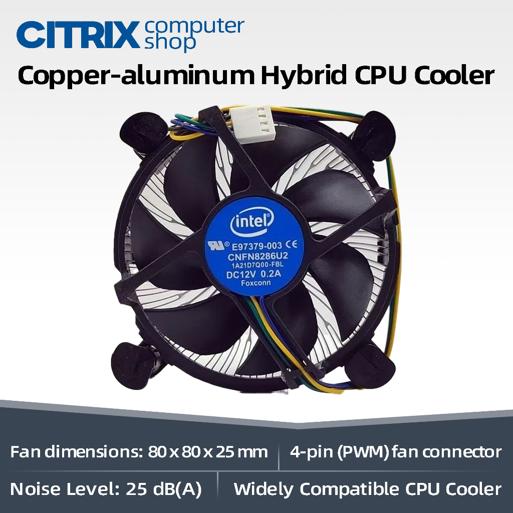 Intel Fan LGA 775 1150 1151 1155 1156 1200 ( Copper / Aluminum ) Socket ...