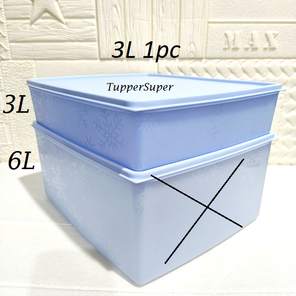 *3L 1pc*Tupperware Festive Stor N Serve Snowflakes 3L 3.0L/6L 6.0L ...