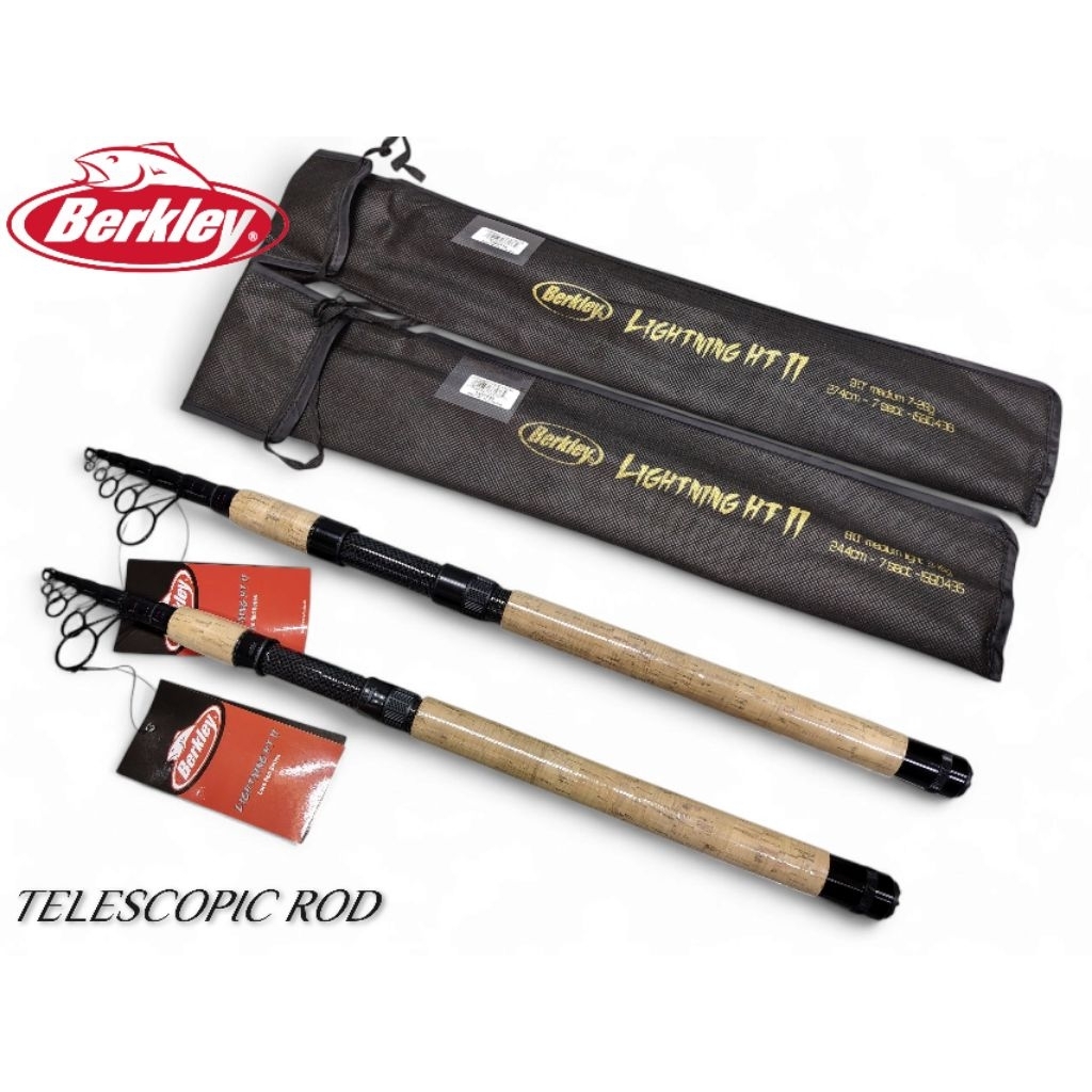 BERKLEY TELESCOPIC LIGHTNING HT ll FISHING ROD | Shopee Malaysia