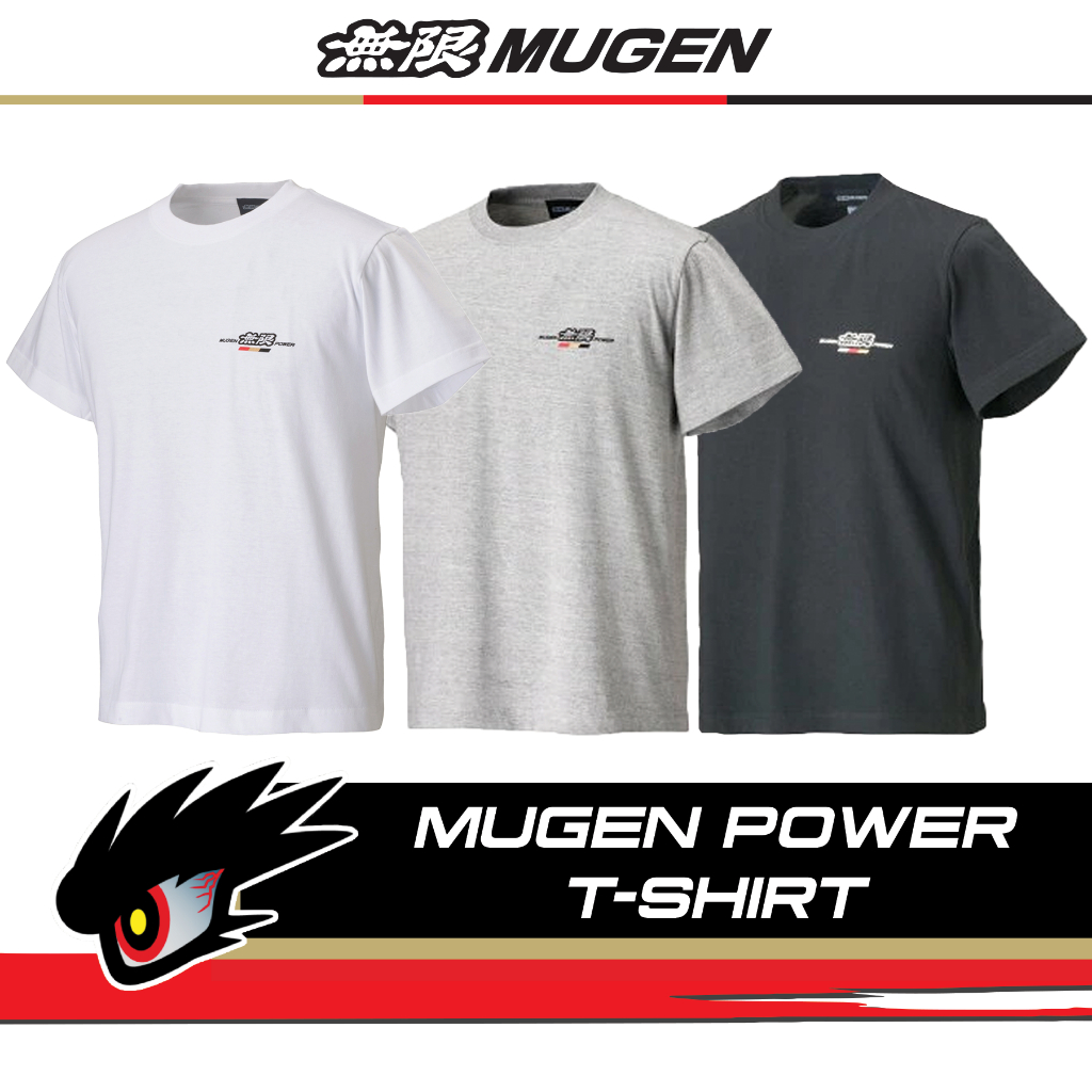 MUGEN Power T-Shirt - Gray /Black /White | Shopee Malaysia