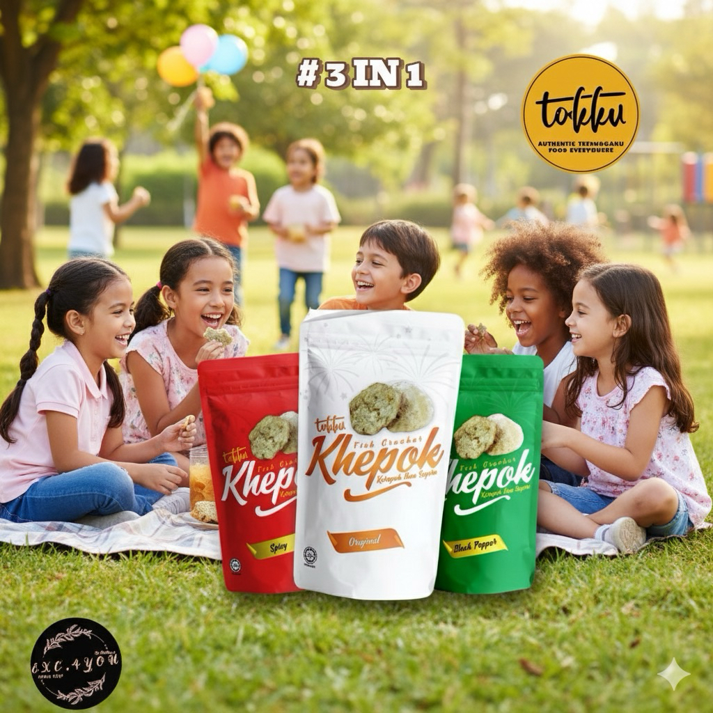 3x150g TOKKU Keropok Ikan Terengganu | Baby Lekor Keping | Rangup ...