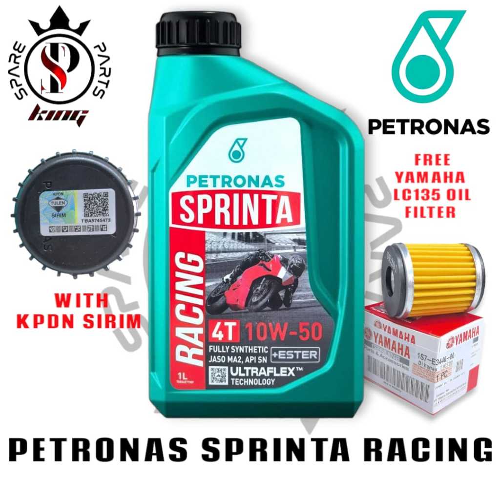 NEW STOCK ARRIVAL !! ORIGINAL PETRONAS SPRINTA RACING 10W50 FULLY ...