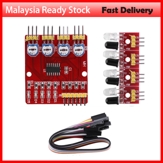 4 Way Infrared IR Tracking Line Following Module Sensor for Arduino