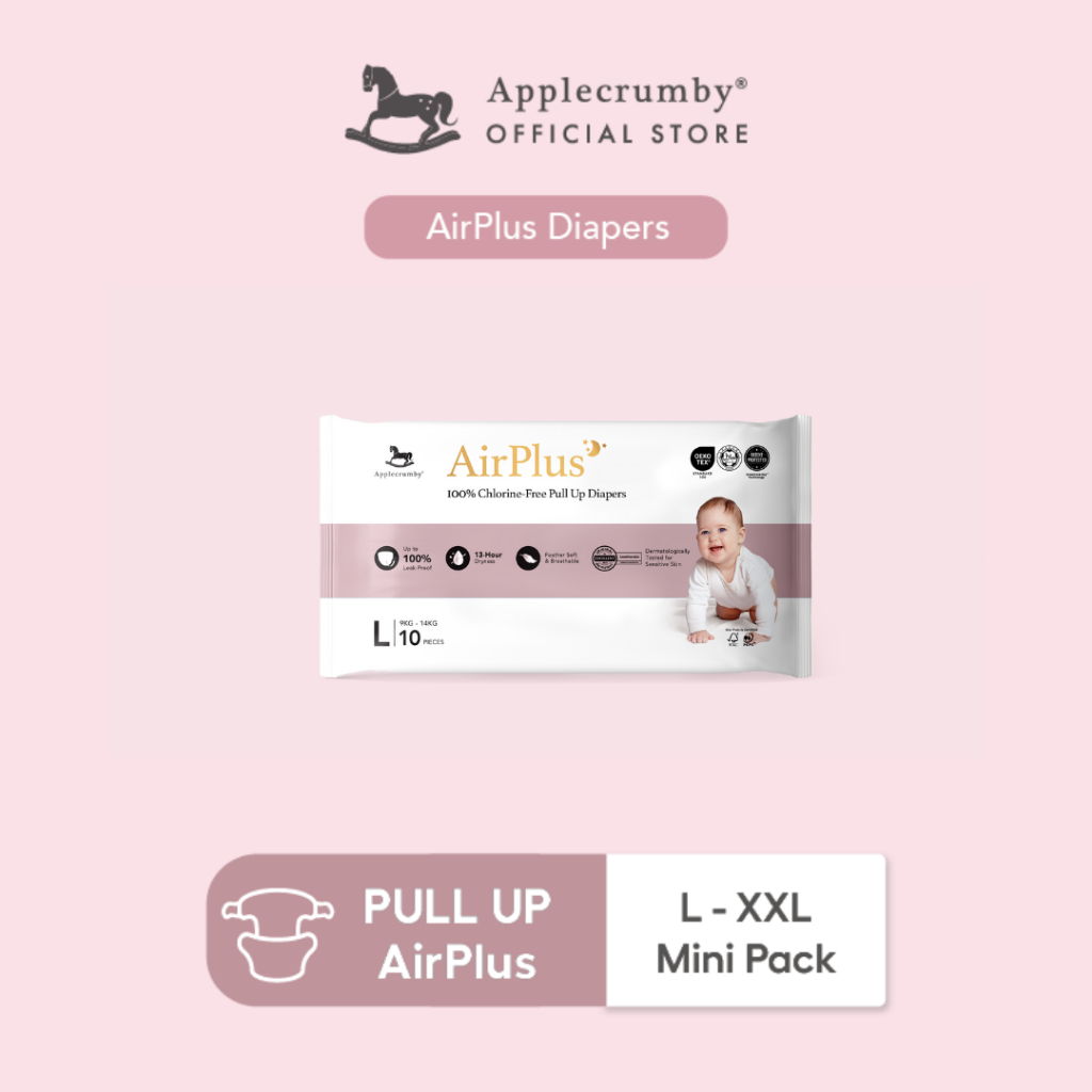 Applecrumby® AirPlus Pull Up Mini Diapers (1 Pack, 10 Pieces) | Shopee ...
