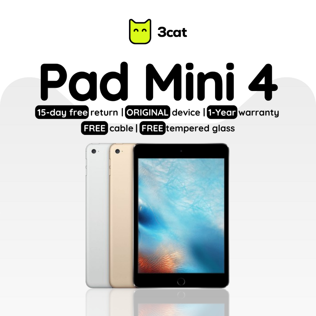3CAT MALAYSIA ORIGINAL TABLET PAD MINI 4 WIFI CELLULAR SECOND HAND AIR ...